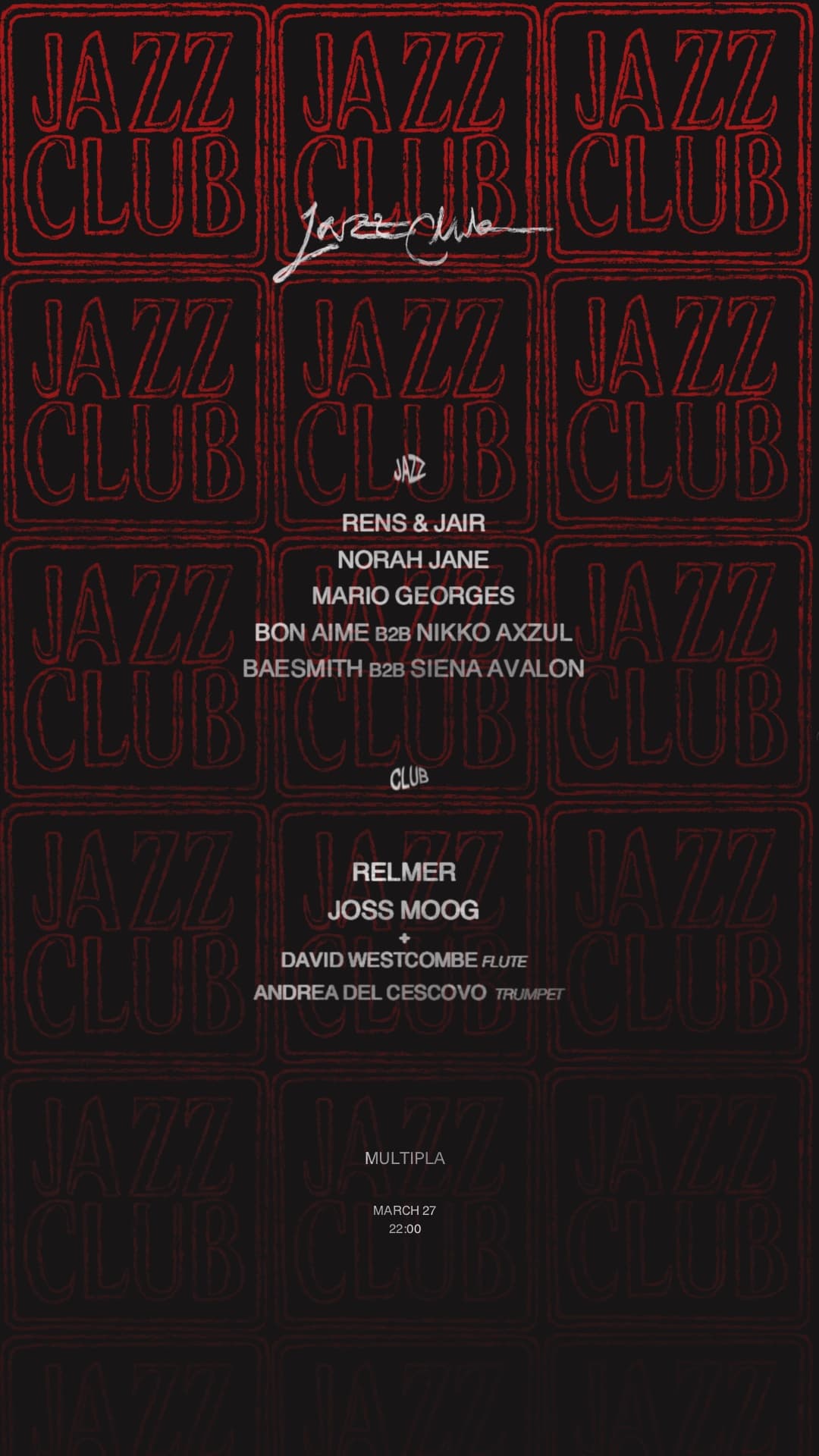 Jazz Club — event artwork
